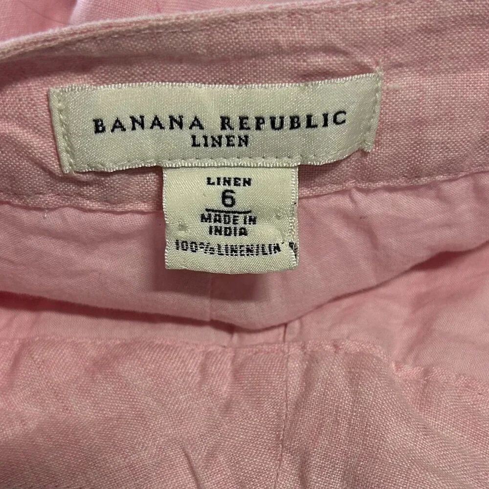 Banana Republic pink lined flared skirt, knee length, size 6 - Picture 4 of 6